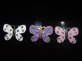 Piercing grande de borboleta com strass